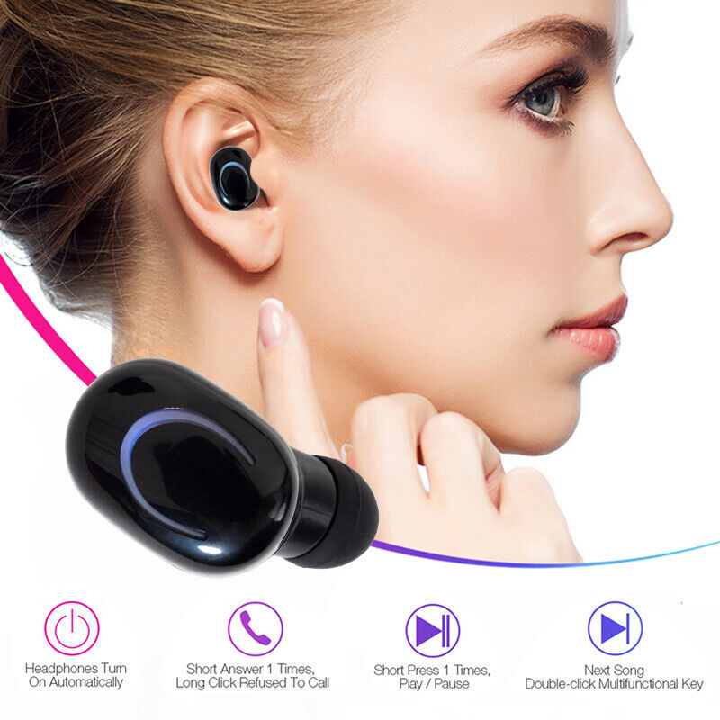 „Bluetooth 5.3“ ausinės ausyse, belaidės TWS sportinės ausinės, IPX-5 su mikrofonu DE